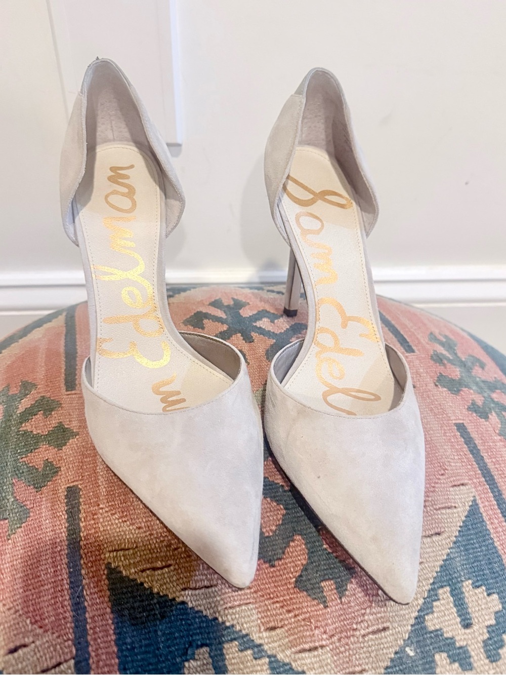 Sam Edelman Light Gray Suede d’Orsay Pumps – Size 9